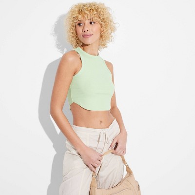 Women's Value Tiny Tank Top - Wild Fable™ Sage Green S