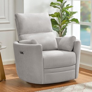 Power Recliner Chair for Living Room,Charging Port,Swivel Rocking Massage - 1 of 4