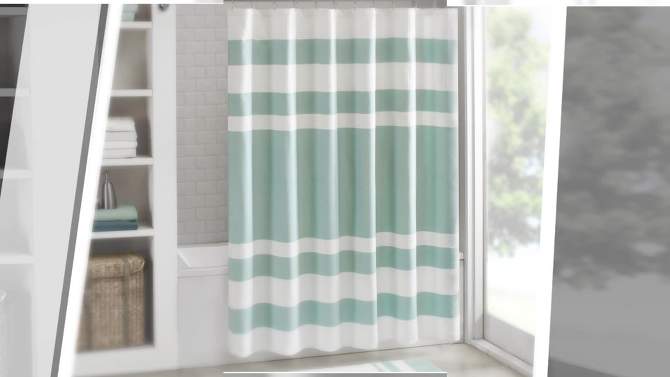 Spa Waffle Shower Curtain with 3M Treatment, 2 of 11, play video