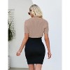 Womens Short Sleeve Shrug Cardigan Bolero Lightweight Open Front Knit Sweater Cardigans Shrug for Dress - 4 of 4