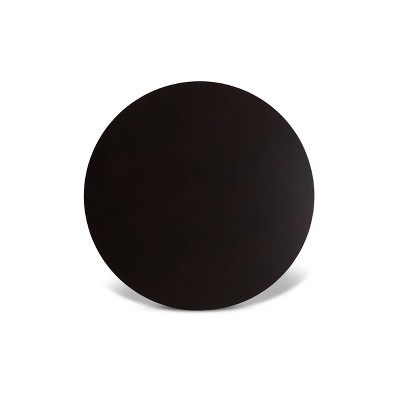 Contemporary 36" Round Dark Brown Wood Dining Table for Four