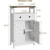 Farmhouse Storage Cabinet with Barn Doors and Drawers - 2 of 4
