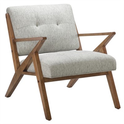 OUTSUPPLY Mid Century Lounge Chair, 300lb Capacity Tufted Accent Chair with Solid Wood Frame