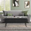Whizmax Storage Ottoman Bench, Mid-Century Modern Entryway Bedroom Bench, Synthetic Leather with Stitching, Safety Hinges, Loads 680 Lb - 4 of 4