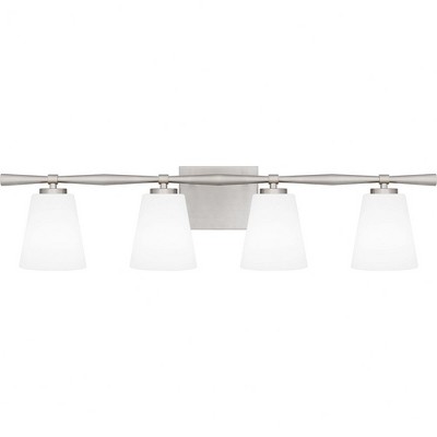 Quoizel Lighting Brindley 4 - Light Vanity in  Brushed Nickel
