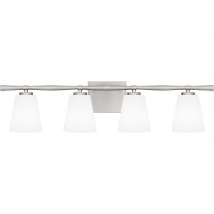 Quoizel Lighting Brindley 4 - Light Vanity in  Brushed Nickel - 1 of 4