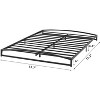 Heavy-Duty Low Profile Metal Platform Bed Frame Durable Mattress Foundation, No Box Spring Required, Quiet & Non-Slip Design, Simple Assembly - 2 of 4