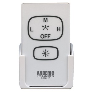 Anderic RR7221T for 3-Speed Fans Ceiling Fan Remote Control - UC7221T / KUJCE10601 - 1 of 4