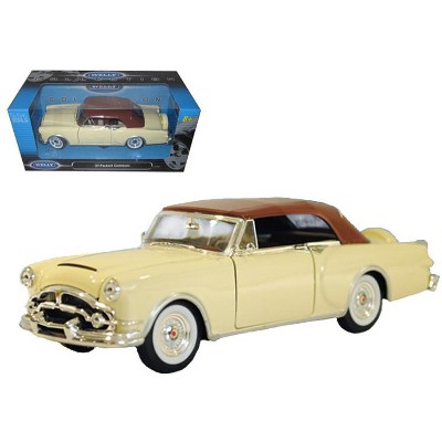 1953 Packard Caribbean Soft Top Cream 1/24 Diecast Model by Welly