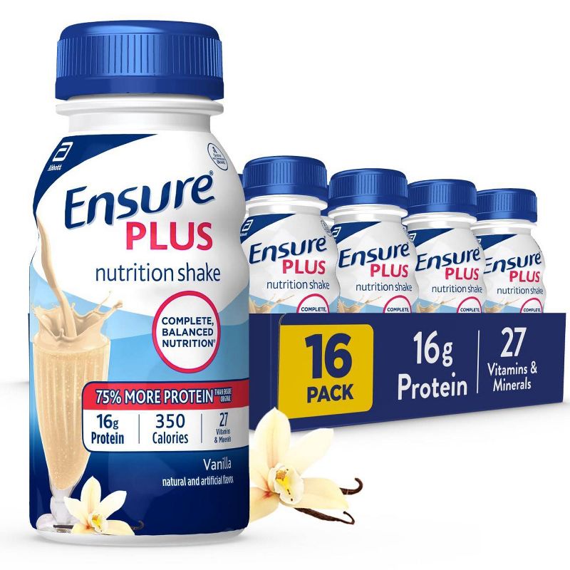 Ensure Plus Nutrition Shake - Vanilla - 128 fl oz/16ct, 1 of 11