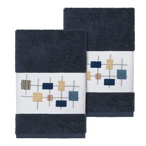 Linum Home Textiles 100% Turkish Cotton KHLOE Embellished Towel Set - 1 of 2