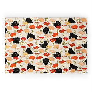 Iveta Abolina California Poppies and Bears Welcome Mat - Deny Designs - 1 of 3