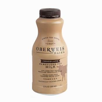 Oberweis 2% Reduced Fat Chocolate Milk - 12 fl oz