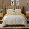 Color Sense 100% Cotton Percale Printed 3-Piece Duvet Cover Set - 3 of 4