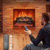Angel Sar 25 Inch Electric Fireplace Log Heater, with Realistic Crackling Sound, Timer and Remote Control, 1500W Infrared Heating, Adjustable Flame - 4 of 4
