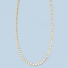 Ross-Simons 20.00 ct. t.w. Graduated CZ Tennis Necklace in 14kt Gold Over Sterling - 3 of 4