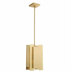 Livex Lighting Varick 1 - Light Pendant in  Satin Brass - 1 of 4