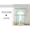 HLC.ME Joyce Lace Sheer Kitchen Curtain Valance Topper - Rod Pocket for Small Windows, Bathroom & Kitchen - 4 of 4