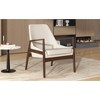 Vynxaria U-Can Accent Chair, Mid-Century Modern Armchair with with Solid Wood Frame, Reading Leisure Chair with High Back for Living Room - 3 of 4
