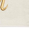 Avanti  Ivory with Gold Script Monogram Bath Towel Letter   U - 3 of 3