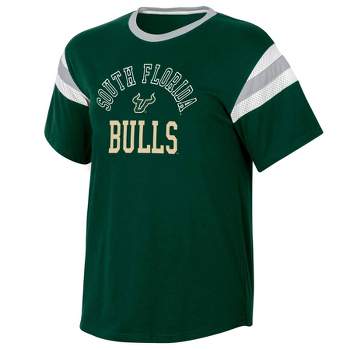 NCAA South Florida Bulls Women's Short Sleeve Stripe T-Shirt