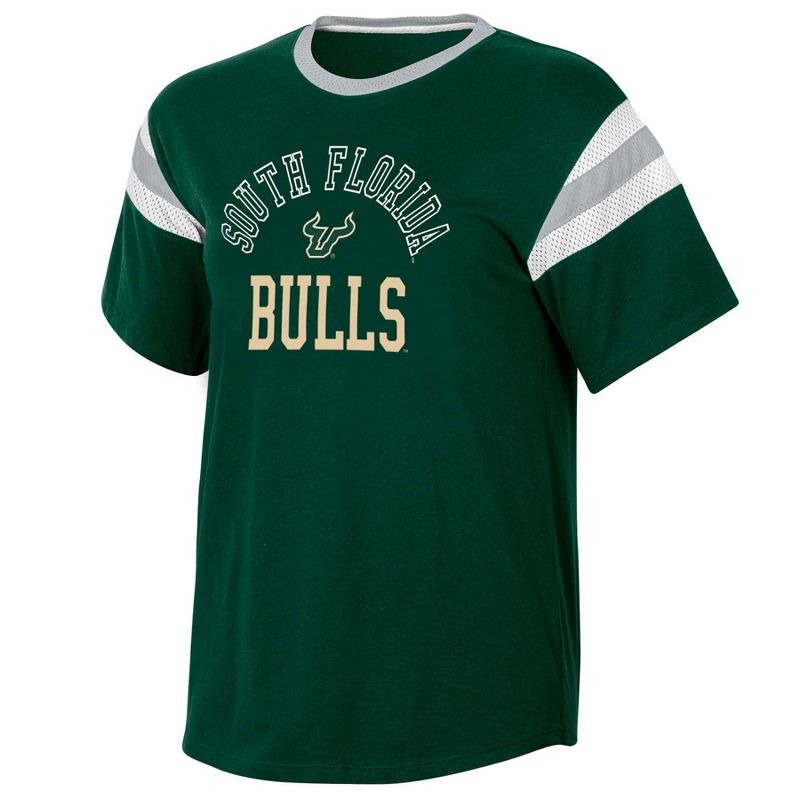 NCAA South Florida Bulls Women&#39;s Short Sleeve Stripe T-Shirt, 1 of 4