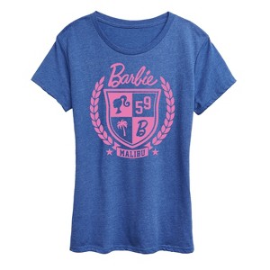 Women's - Barbie - Barbie Varsity Malibu Seal- Women'S Short Sleeve Graphic T-Shirt Short Sleeve Graphic T-Shirt - 1 of 4