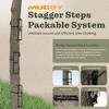 Muddy Climbing Ladder System, 300 Lbs Capacity Steel Stagger Steps, for Outdoor Hunting, Tree Climbing, Crooked or Leaning Trees, Black, 3 Pack - 2 of 4