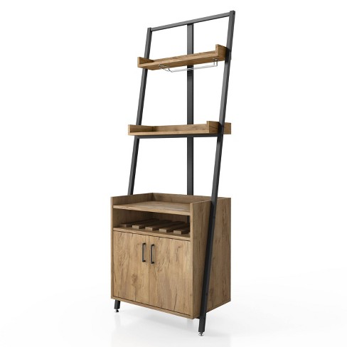 Ladder shelf 2024 with wine rack