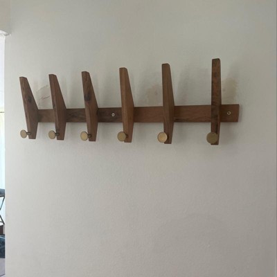 26 Wood & Brass Hook Rail - Hearth & Hand™ with Magnolia