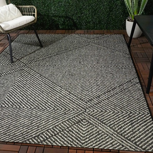 Large All-Weather Door Mat - Diamond | Smart Design Black / 1