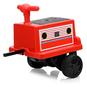 12V Ride on Train Trackless, 2 Seater Kids Ride on Toy Licensed by CHUGGINGTON with Removable Storage Chair, Light, Music - 1 of 4