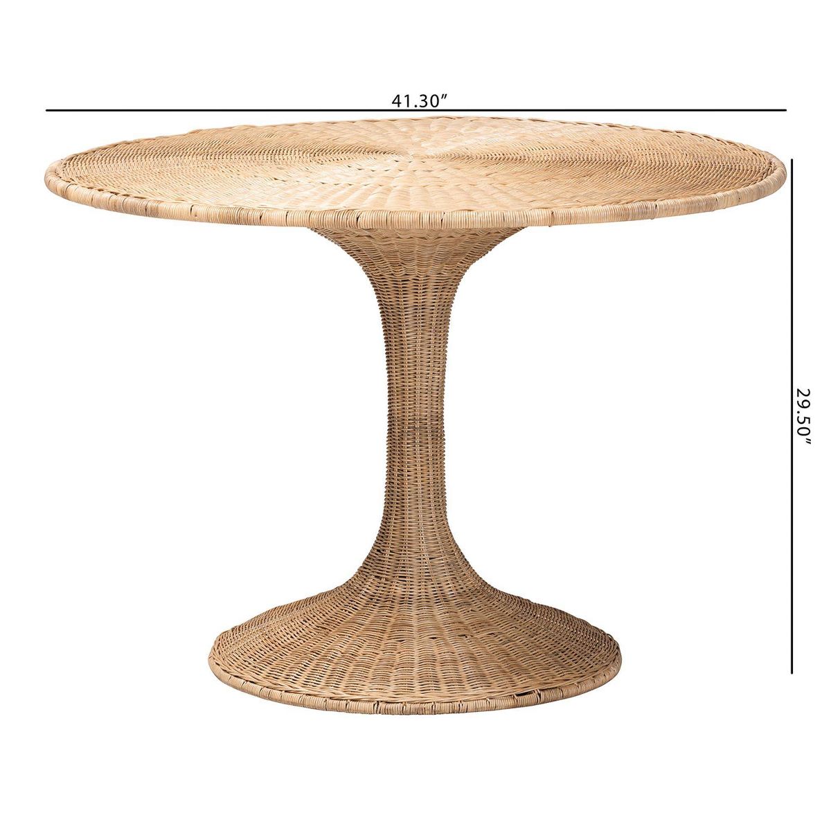 bali & pari Natala Rattan Dining Table Light Honey - thumbnail 6