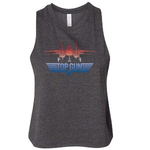 Women's - Top Gun - Top Gun Fighter Jet Logo Graphic Racerback Tank - 1 of 3