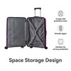 NAYSAYE Luggage PP Hardshell 3 Piece Spinner Set with TSA Lock for Carry On and Checked Luggage, Pink, 20.08"*11.81"*30.12" - 4 of 4