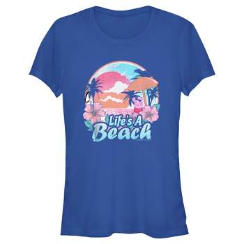 Juniors Womens Peppa Pig Life's a Beach T-Shirt