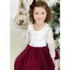 2Bunnies Rose Lace Tulle Sleeve Flower Girl Dress Maxi - 2 of 4