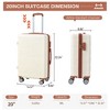 GustoWave 20 in Hardside Carry on Luggage with Spinner Wheels, Suitcase Hardshell Expandable, Lightweight Luggage with Tsa Lock - 2 of 4