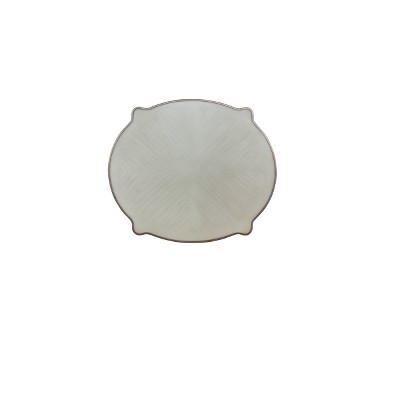 Dresden 59'' Round Vintage Bone White Wooden Coffee Table