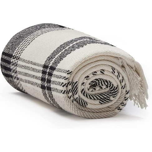 Americanflat 100 Cotton Throw Blanket 50x60 All Seasons Neutral Lightweight Cozy Soft Throws Blanket. Available In A Variety Of Colors Target