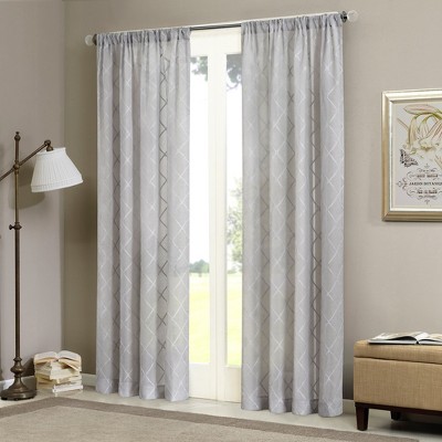 MAYEERTY Diamond Multifunctional and practical Sheer Window Curtain Panel(Only 1 Pc Panel) for Bedroom