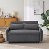 NicBex 57" Pull-Out Sofa Bed,Modern Convertible Loveseat Sofa with 2 Throw Pillows and USB Ports,Corduroy 2-Seater Couch for Living Room - 4 of 4