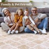 Acekool Boho Line Area Rug Collection — Washable Belgian Plush Look, 1100gsm, Low Pile, Non-Slip Backing, Navy Gray Brown - 4 of 4