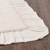 Burlap Antique White Bathmat 27x48  VHC Brands - 3 of 3