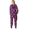 Harry Potter Womens' Luna Lovegood Chibi Footless Sleep Union Suit Purple - 3 of 4