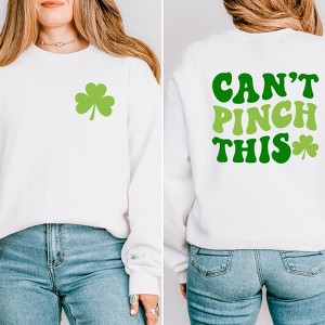 Simply Sage Market Women's Graphic Sweatshirt Can't Pinch This Front and Back - 1 of 2