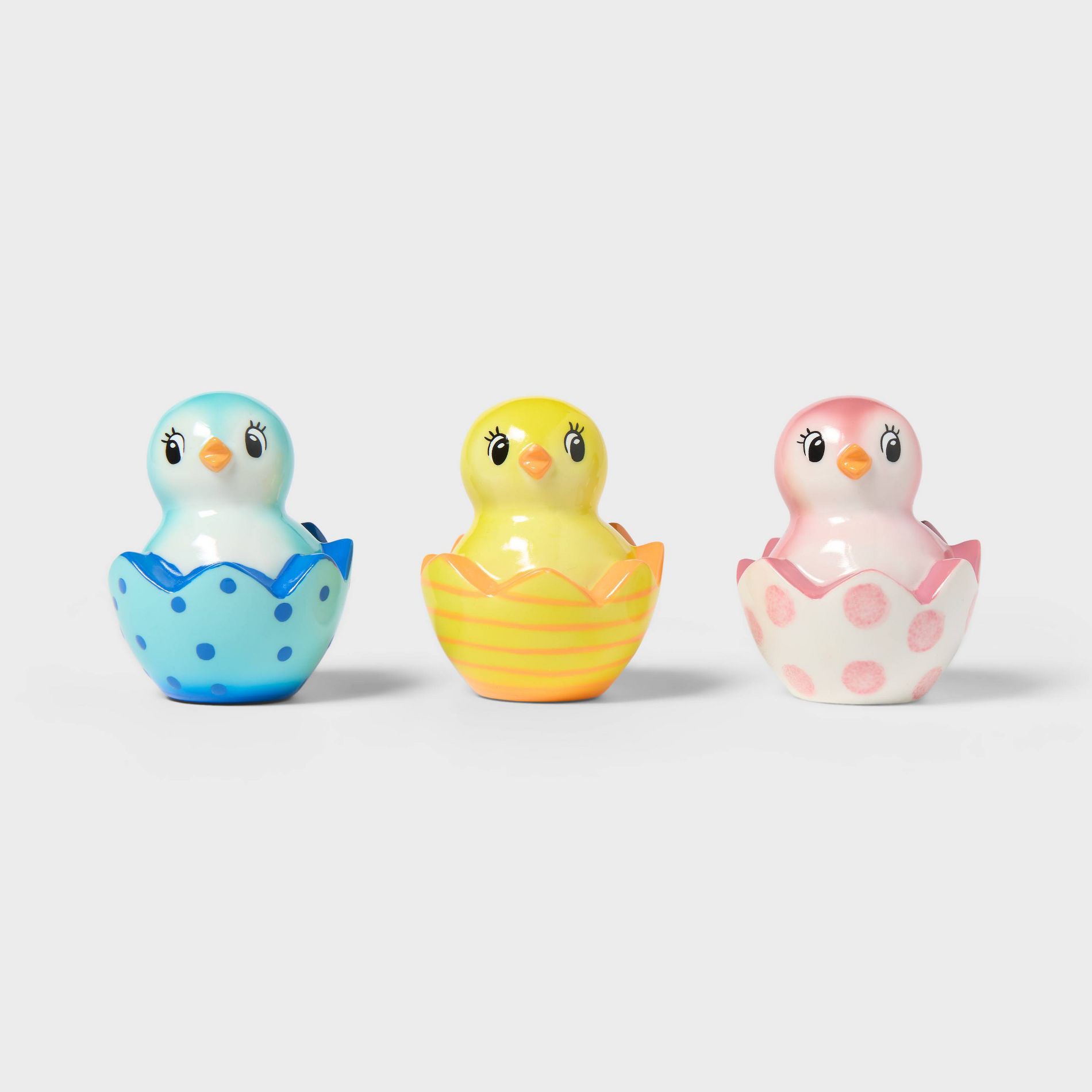 3pk Easter Polyresin Bird in Egg Shell - Spritz™