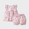 Baby Girls' 3pc Disney Winnie The Pooh Top & Bloomer Short Set with Headband - Purple - 2 of 4