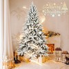 PE&PVC Flocked Christmas Tree, White Christmas Tree, Indoor Outdoor Decoration - 2 of 4