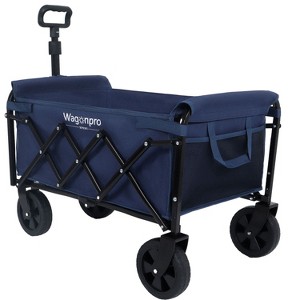 CAVINAS Expandable Dual-Layer Utility Wagon Cart, Lightweight Folding Wagon with 100% Extra Space, Shopping Cart for Camping, Sports - 1 of 4